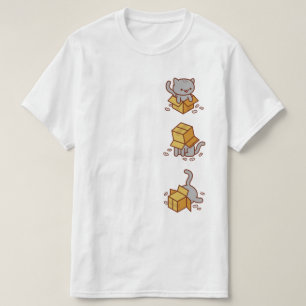 Funny katt T-Shirt - Box Kärlek