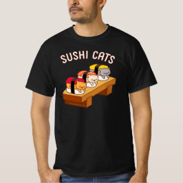 Funny katt T-Shirt - SUSHI CATS
