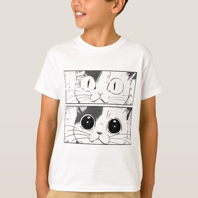 Funny kattdesign t shirt (Framsida)