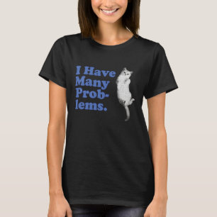 Funny kattdesign t shirt
