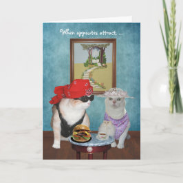 Funny Katter/Kattunge Valentine/Årsdag Helgkort