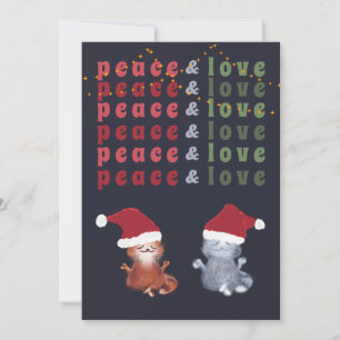 Funny katter lite Yoga Meditation Cute Jul Julkort