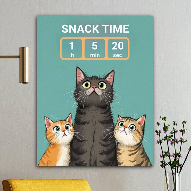 Funny katter som väntar på snabbtid poster (Skapare uppladdad)