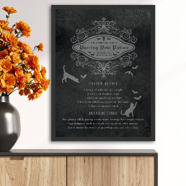 Funny katts och Fladdermus potion Recipe spelar Ha Poster