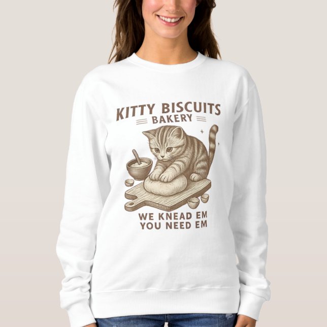 Funny Kattunge Biscuits Bakery Shirt T Shirt (Framsida)