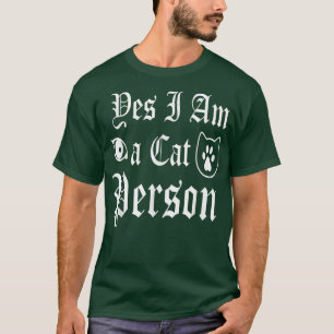 Funny Kattunge Kitten Ord Ja, jag är Cat Pers T Shirt