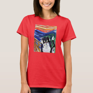 Funny Kattunge Skräm Cat T-Shirt