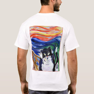 Funny Kattunge Skräm T-Shirt (Bakgrundsbild)