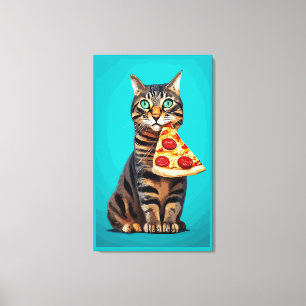 Funny kattutskrift, Poster Pappert (projektionsyta Canvastryck