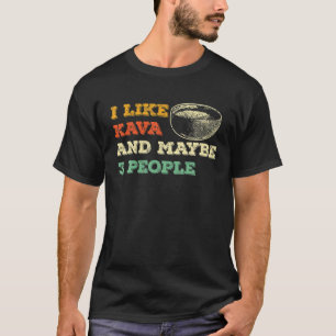 Funny Kava Tea Älskare Kava Pub Drinking Kava Kav T Shirt