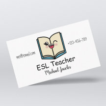 Funny Kawaii Bok ESL Lacher English Teacher Cute