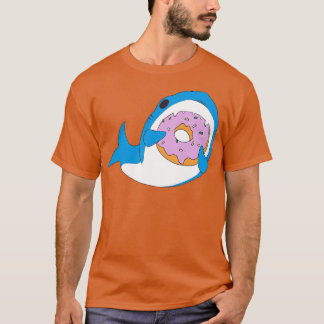 Funny Kawaii Eating Donut Humor T Shirt