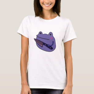 Funny Kawaii Frog with Knivar Frog Älskare Gift T Shirt