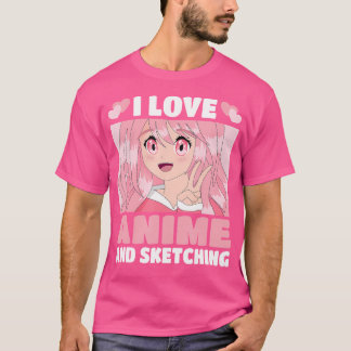 Funny Kawaii japansk Manga Otaku i Kärlek Anime oc T Shirt