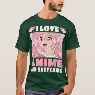 Funny Kawaii japansk Manga Otaku i Kärlek Anime oc T Shirt