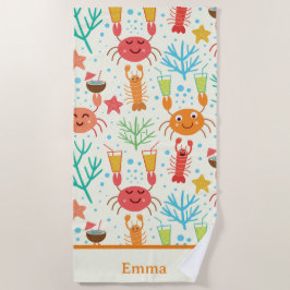 Funny Kawaii Lobsters and Crabs Personlig Kids