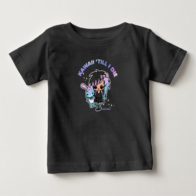 Funny Kawaii Pastel Goth Emo Gothic Chibi Anime Gi T Shirt (Framsida)