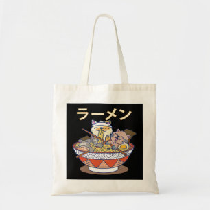 Funny Kawaii Ramen Cats Japanska Noodles Otaku Ani Tygkasse