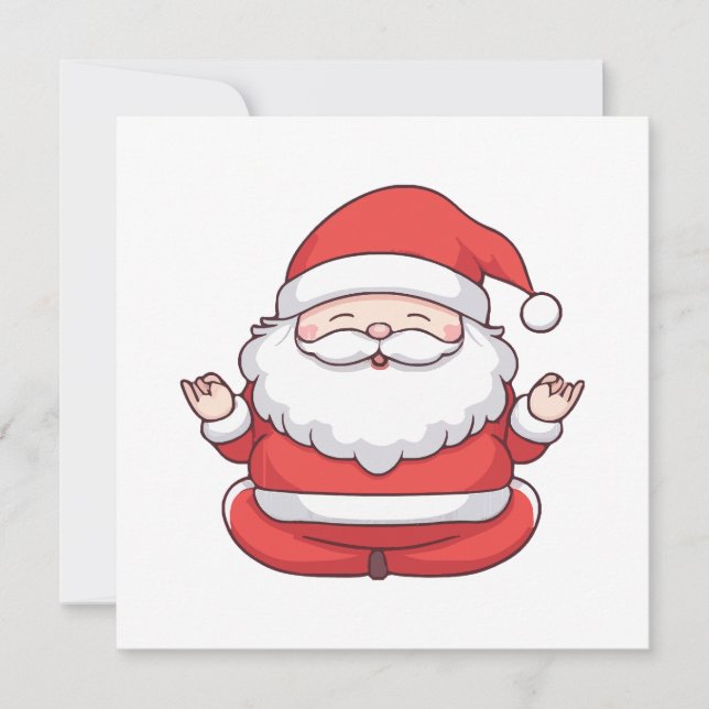 Funny Kawaii Santa Yoga Meditation (Framsida)
