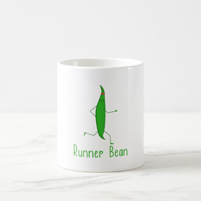 Funny Kawaii Springer Bean Graphic Running Gift Kaffemugg (Center)