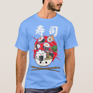 Funny Kawaii Sushi Japansk Food Anime Ris Japan T Shirt