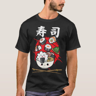 Funny Kawaii Sushi Japansk Food Anime Ris Japan T Shirt