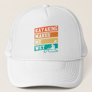 Funny Kayak Älskare Kayaking Retro River Kayaker Keps