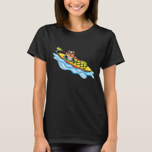 Funny Kayak Pitbull T-shirt Kayak Hund Buddy