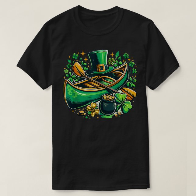 Funny Kayak St patricks day Kayaking Kayaker Manar T Shirt (Design framsida)