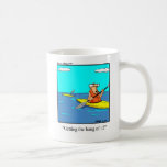 Funny Kayak Tecknad Mugg<br><div class="desc">Ett lustigt sätt att njuta av din favoritdryck medan du går ut i kajak eller kanot!</div>