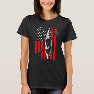 Funny Kayaking För manar Women Coola American Flag T Shirt