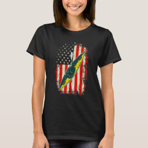 Funny Kayaking För manar Women Coola American Flag T Shirt