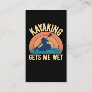 Funny Kayaking Humor Kayak Joke Visitkort
