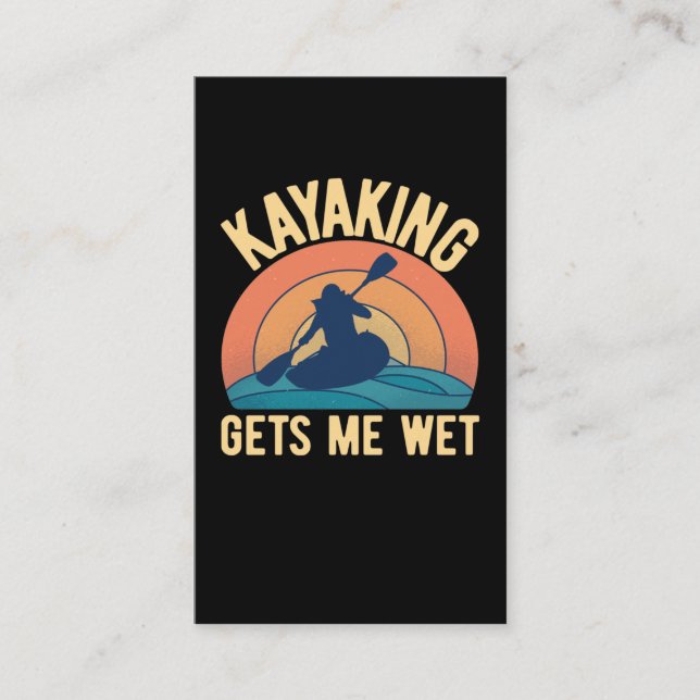 Funny Kayaking Humor Kayak Joke Visitkort (Framsida)