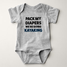 Funny Kayaking Jersey Bodykostym för Baby T Shirt