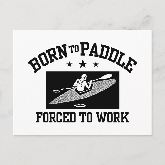 Funny Kayaking Vykort (Framsida)