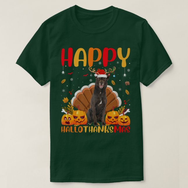 Funny Kelpie Hund älskare Lycklig Kelpie HelloTack T Shirt (Design framsida)
