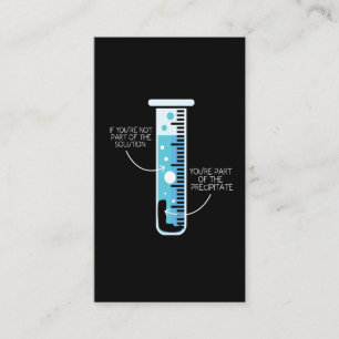 Funny kemi Joke Scientist Chemist Test Tube Visitkort