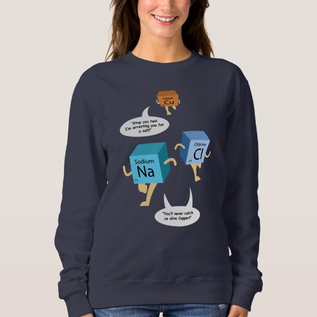 Funny kemi Periodic Bord Pun T Shirt (Framsida)