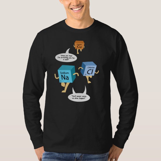 Funny kemi Periodic Bord Science Pun T Shirt (Framsida)
