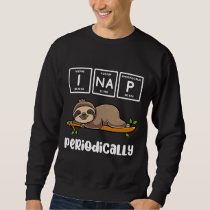 Funny kemi Science Sloth I Nap Lång Ärmad Tröja
