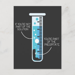 Funny kemisk Joke Scientist Chemist Test Tube Vykort