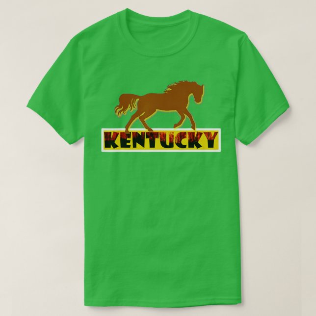 Funny Kentucky Party Horse T Shirt (Design framsida)