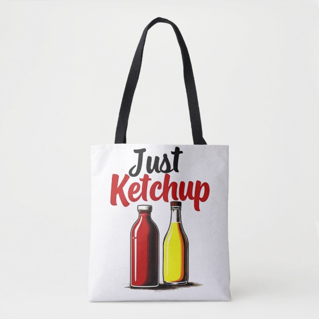 Funny Ketchup Flaska Graphic just ketchup Tygkasse (Framsida)