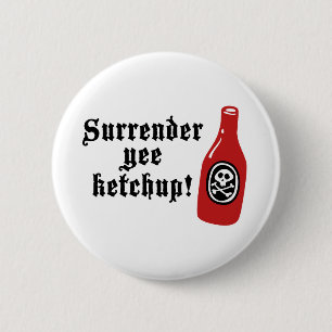 Funny Ketchup Pirat Knapp