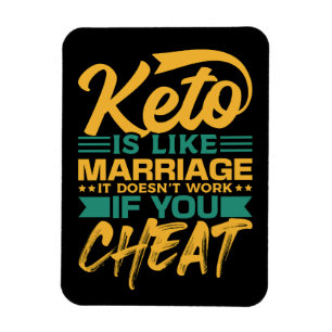 Funny Keto Diet Cheating Quote Magnet