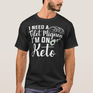 Funny Keto Guido Bacon Keto Diet I behöver en filé T Shirt