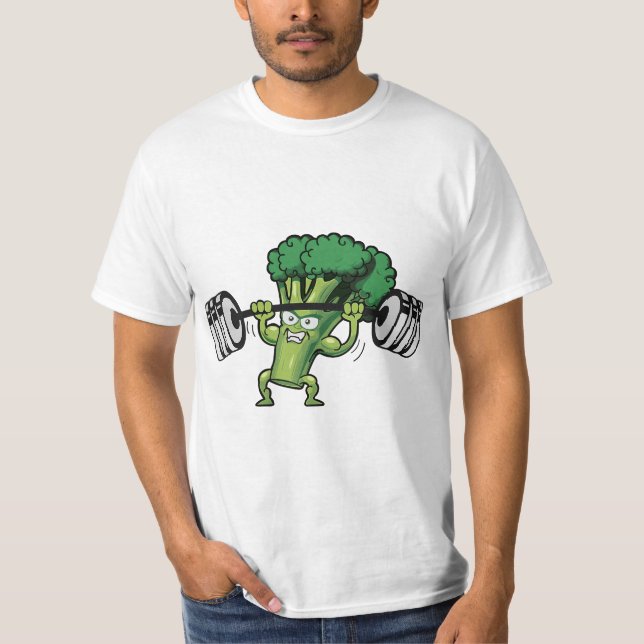 Funny Keto Powerlifting Broccoli for T Shirt (Framsida)