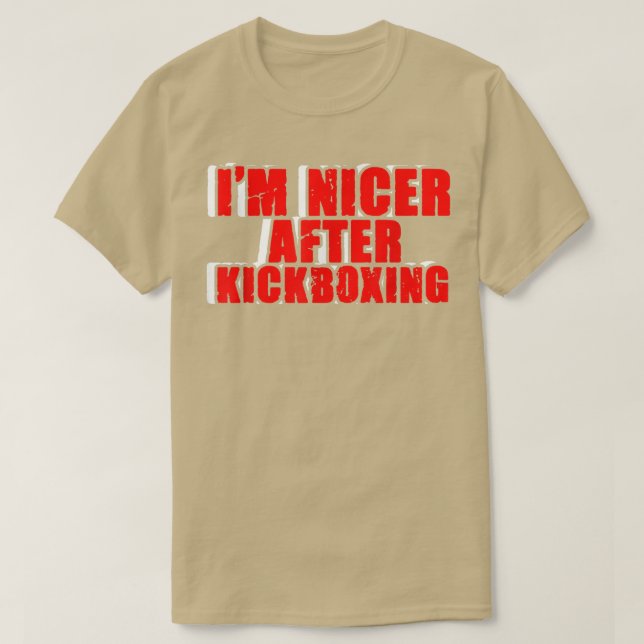 Funny Kickboer Fighter Kickboing MMA Martial Arts  T Shirt (Design framsida)