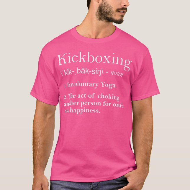 Funny Kickboxer Manar Coola  Kickboxing Definii T Shirt (Framsida)